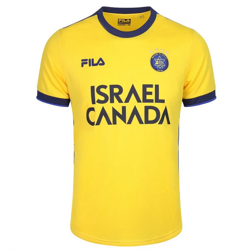 Kids Football Yonatan Cohen #11 Yellow Home Jersey 2023/24 T-Shirt Canada