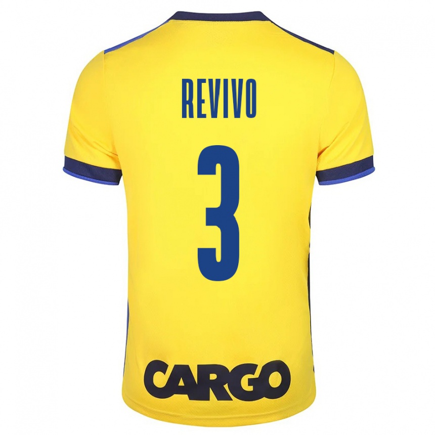 Kids Football Roy Revivo #3 Yellow Home Jersey 2023/24 T-Shirt Canada