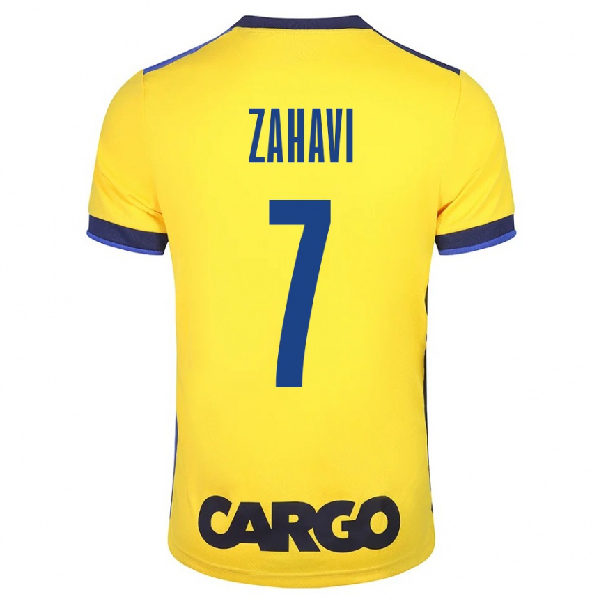 Kids Football Eran Zahavi #7 Yellow Home Jersey 2023/24 T-Shirt Canada