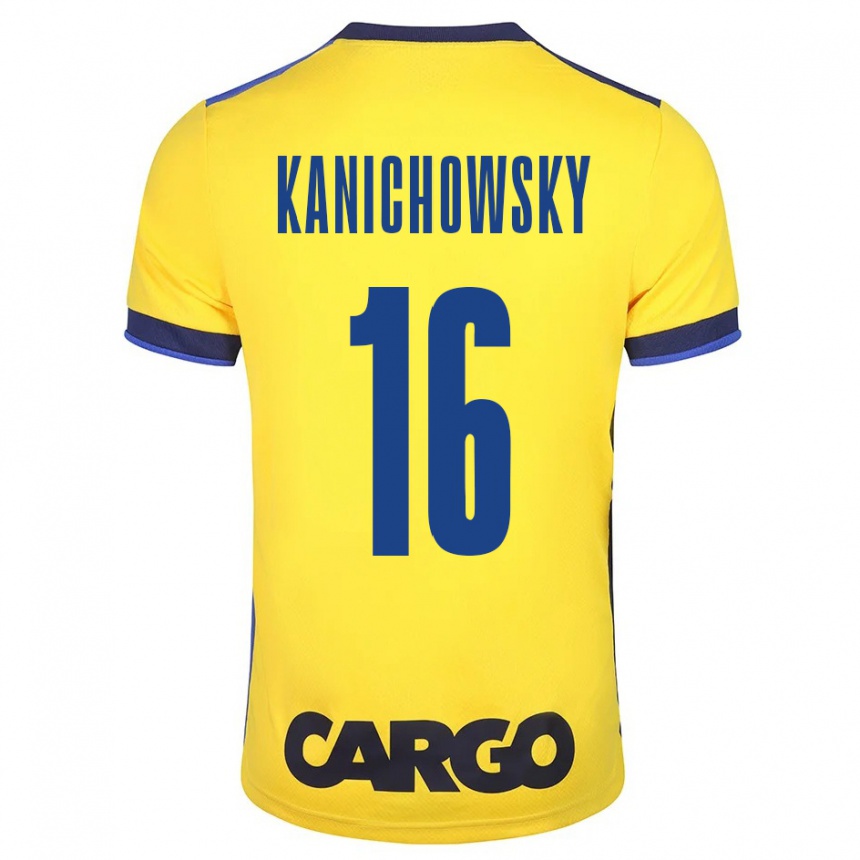 Enfant Football Maillot Gabi Kanichowsky #16 Jaune Tenues Domicile 2023/24 Canada