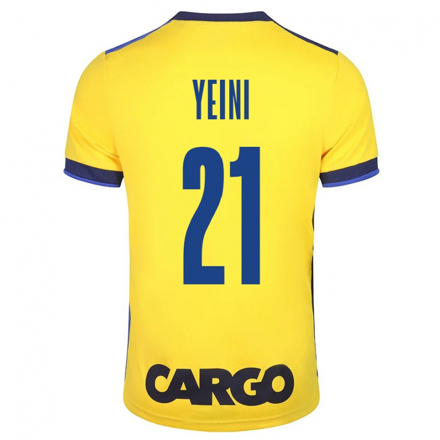 Enfant Football Maillot Sheran Yeini #21 Jaune Tenues Domicile 2023/24 Canada