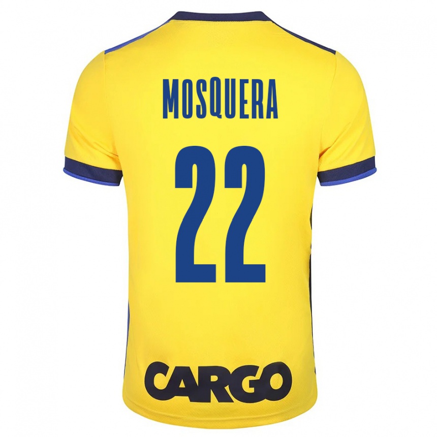 Kids Football Orlando Mosquera #22 Yellow Home Jersey 2023/24 T-Shirt Canada