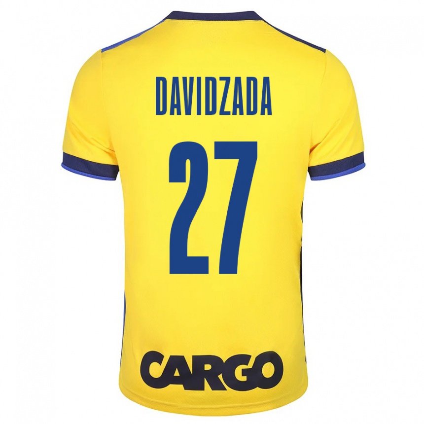 Enfant Football Maillot Ofir Davidzada #27 Jaune Tenues Domicile 2023/24 Canada