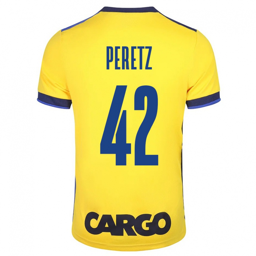 Enfant Football Maillot Dor Peretz #42 Jaune Tenues Domicile 2023/24 Canada