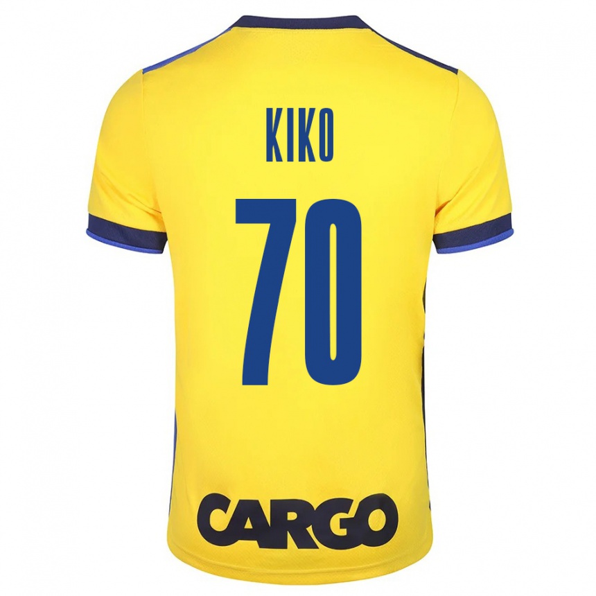 Kids Football Kiko Bondoso #70 Yellow Home Jersey 2023/24 T-Shirt Canada