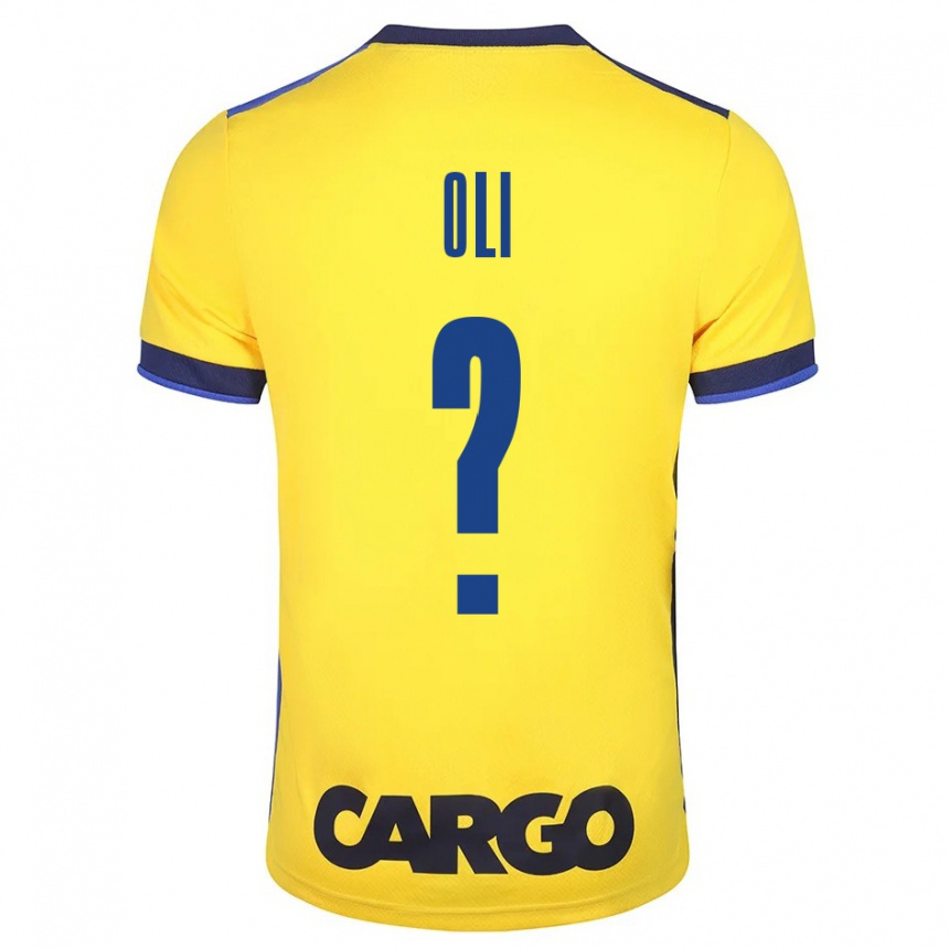 Kids Football Ido Oli #0 Yellow Home Jersey 2023/24 T-Shirt Canada