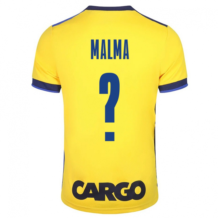 Kids Football Itay Malma #0 Yellow Home Jersey 2023/24 T-Shirt Canada