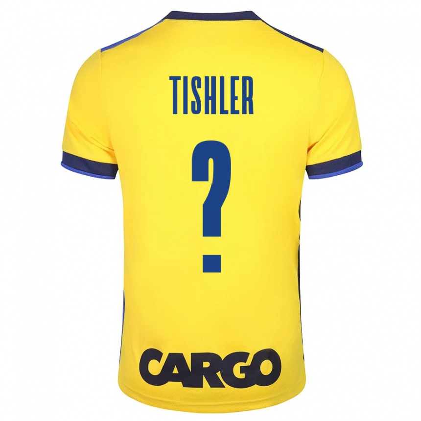 Enfant Football Maillot Daniel Tishler #0 Jaune Tenues Domicile 2023/24 Canada