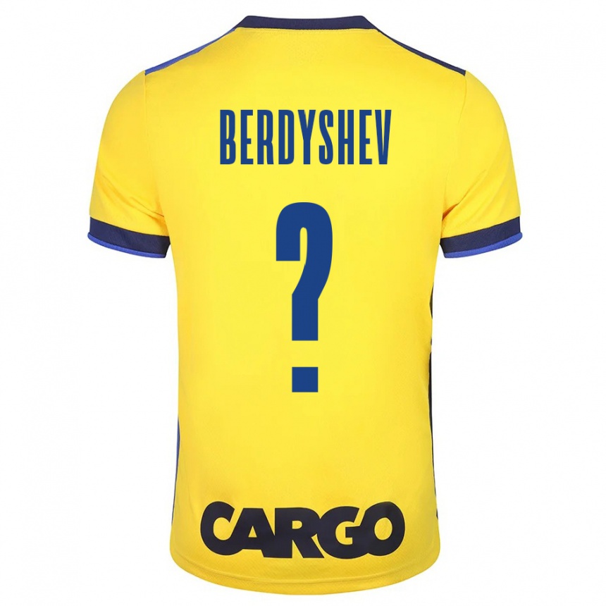 Kids Football Tikhon Berdyshev #0 Yellow Home Jersey 2023/24 T-Shirt Canada