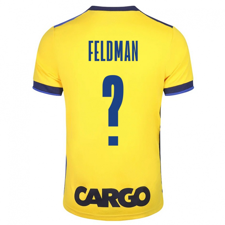 Kids Football Ron Feldman #0 Yellow Home Jersey 2023/24 T-Shirt Canada