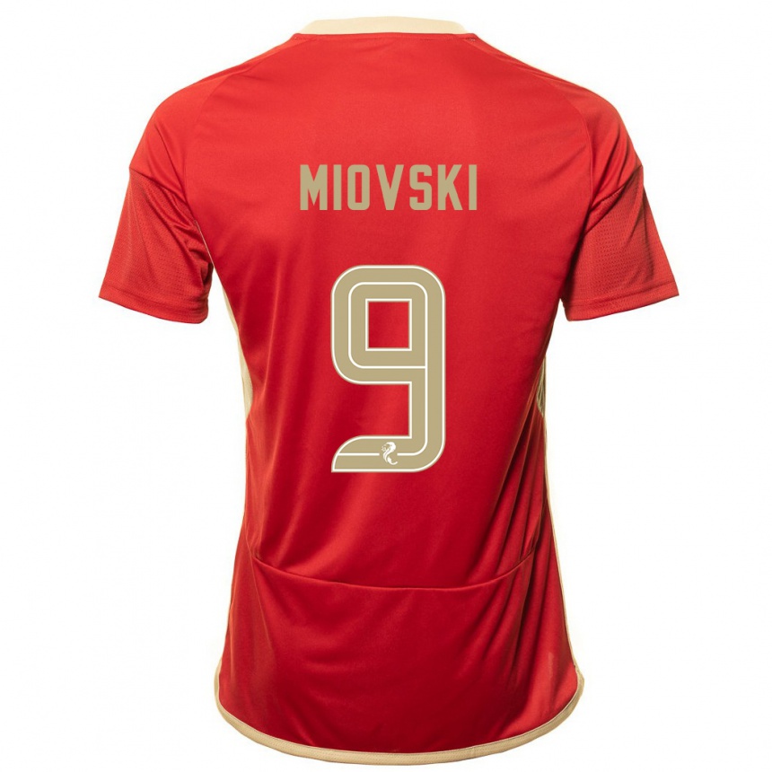 Enfant Football Maillot Bojan Miovski #9 Rouge Tenues Domicile 2023/24 Canada