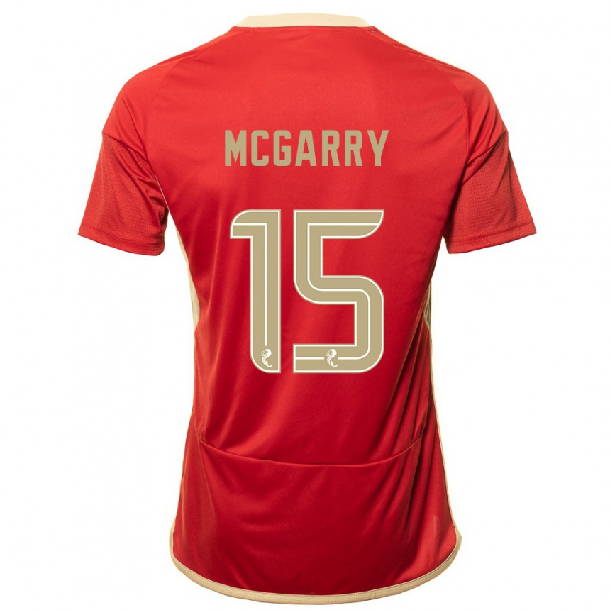 Kids Football James Mcgarry #15 Red Home Jersey 2023/24 T-Shirt Canada