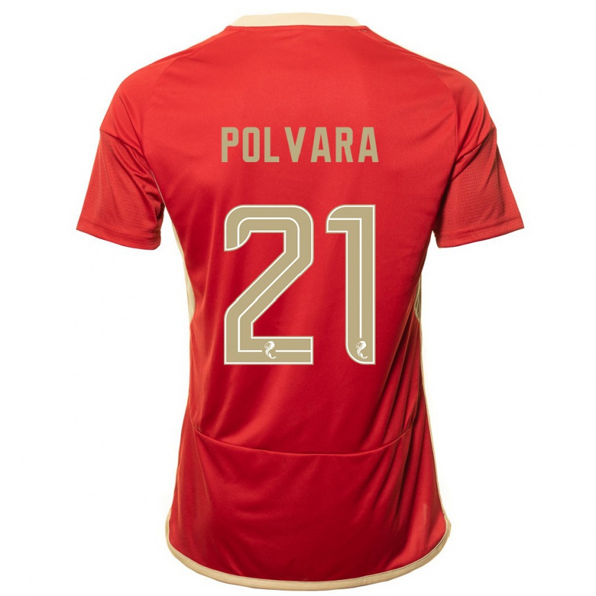 Enfant Football Maillot Dante Polvara #21 Rouge Tenues Domicile 2023/24 Canada