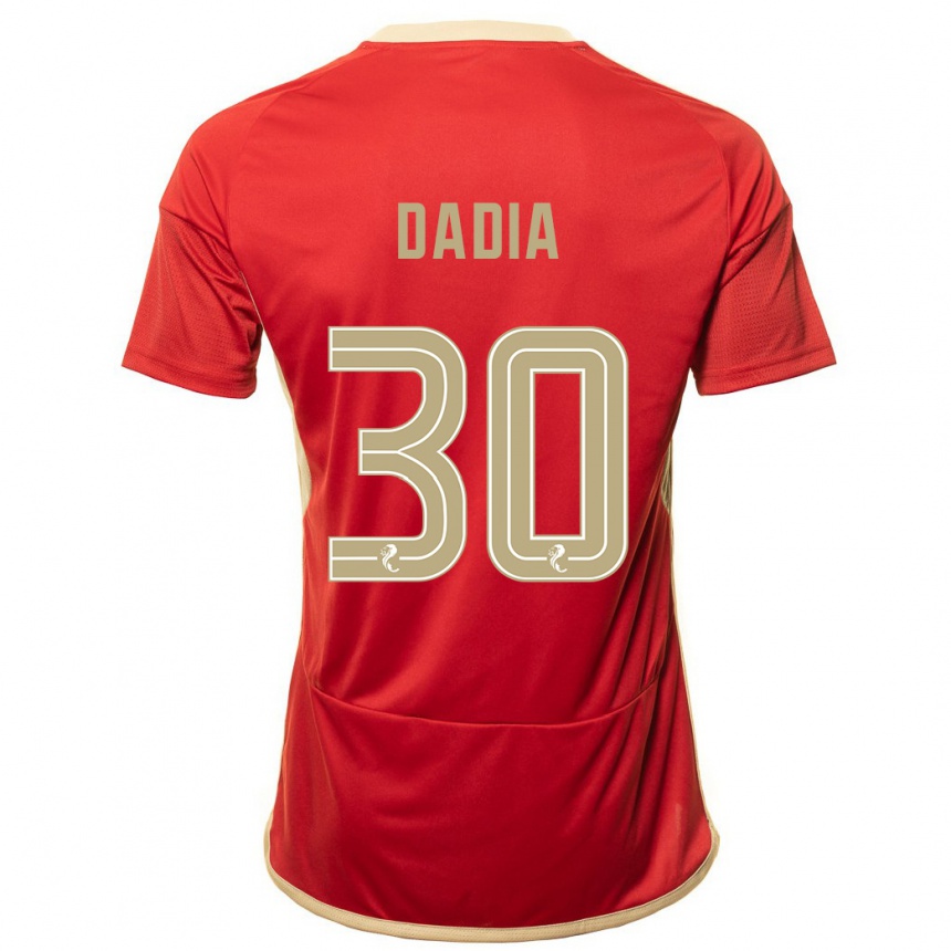 Enfant Football Maillot Or Dadia #30 Rouge Tenues Domicile 2023/24 Canada