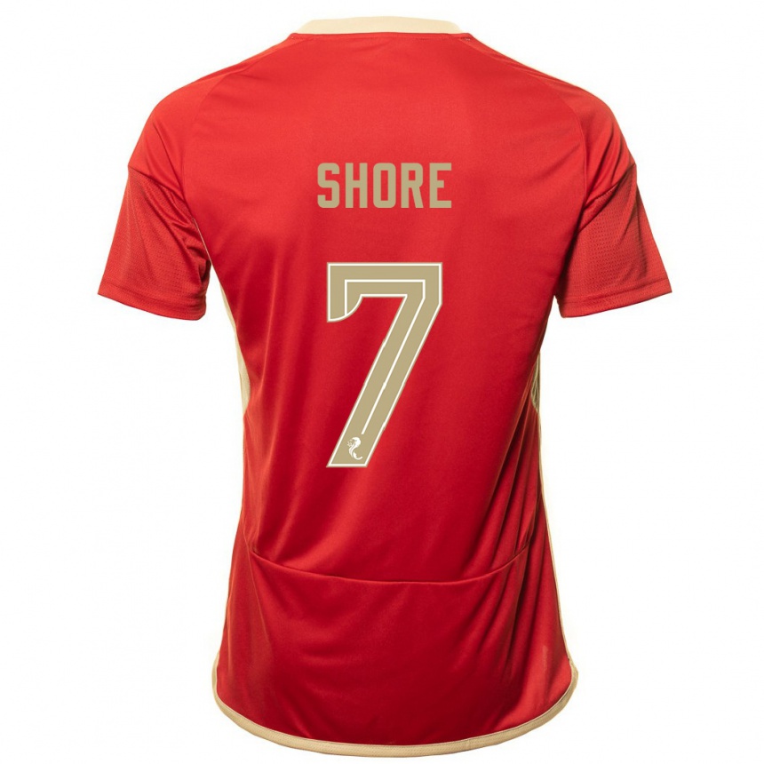 Enfant Football Maillot Eilidh Shore #7 Rouge Tenues Domicile 2023/24 Canada