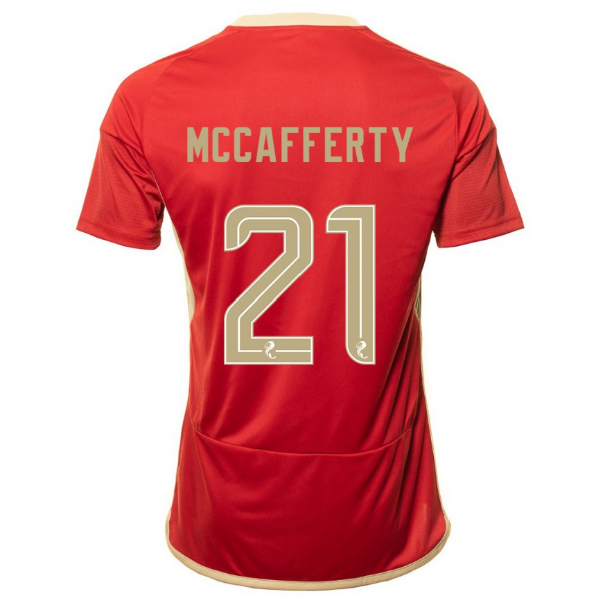 Enfant Football Maillot Eirinn Mccafferty #21 Rouge Tenues Domicile 2023/24 Canada