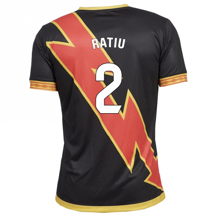 Enfant Football Maillot Andrei Rațiu #2 Noir Tenues Extérieur 2023/24 Canada