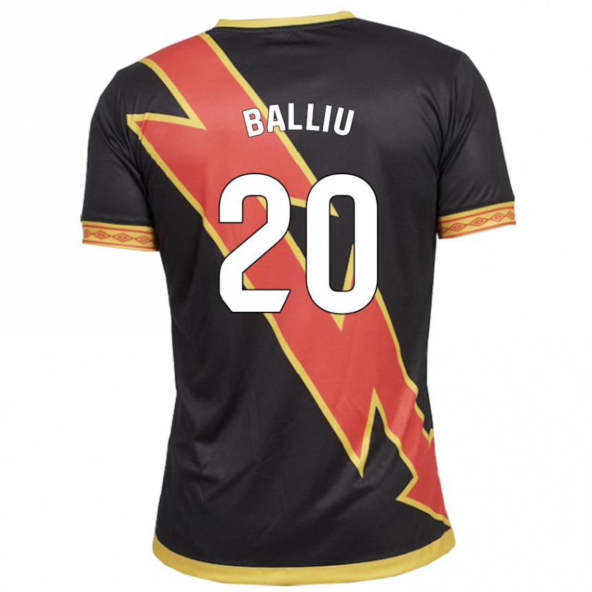 Kids Football Iván Balliu #20 Black Away Jersey 2023/24 T-Shirt Canada