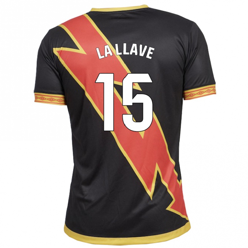 Enfant Football Maillot Kevin De La Llave #15 Noir Tenues Extérieur 2023/24 Canada