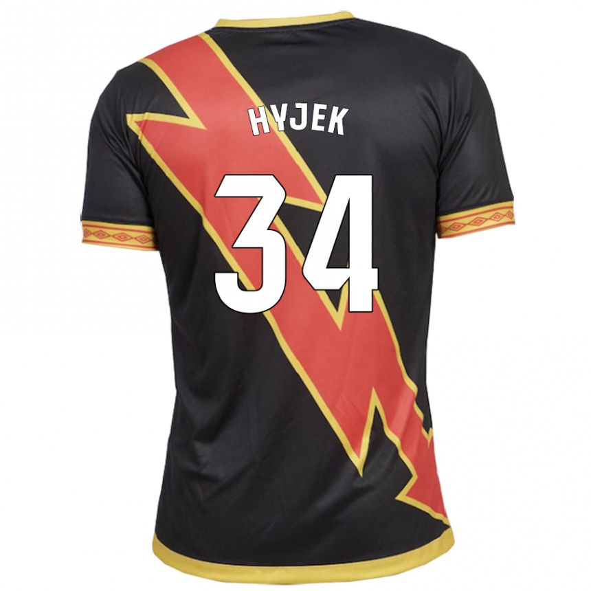 Enfant Football Maillot David Hyjek #34 Noir Tenues Extérieur 2023/24 Canada