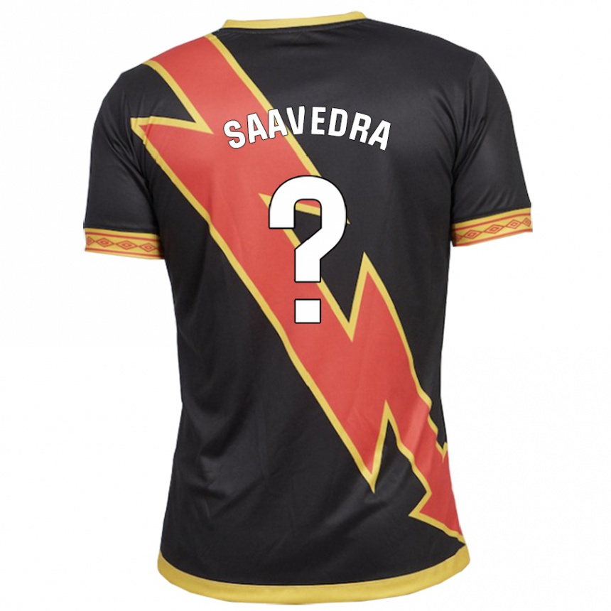 Enfant Football Maillot David Saavedra #0 Noir Tenues Extérieur 2023/24 Canada