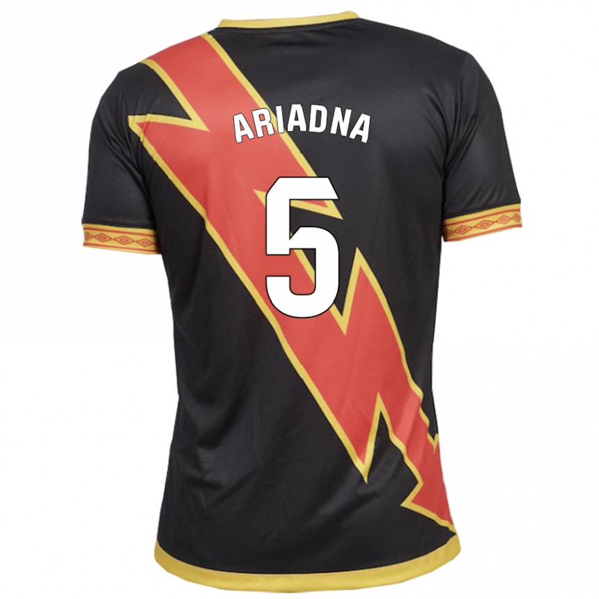 Enfant Football Maillot Ariadna Rovirola Moreno #5 Noir Tenues Extérieur 2023/24 Canada