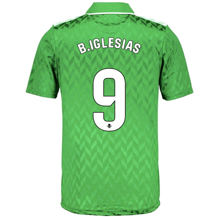 Enfant Football Maillot Borja Iglesias #9 Vert Tenues Extérieur 2023/24 Canada