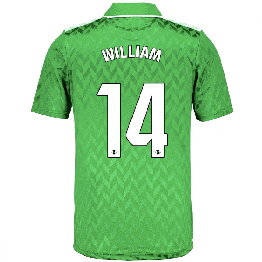 Kids Football William Carvalho #14 Green Away Jersey 2023/24 T-Shirt Canada