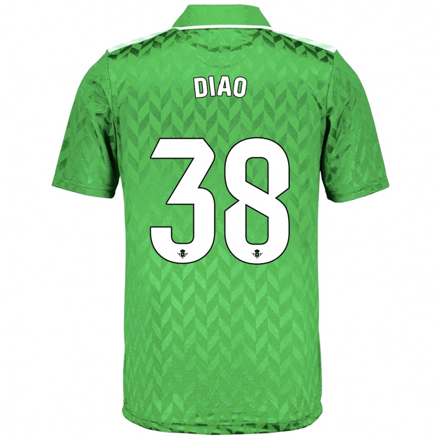 Kids Football Assane Diao #38 Green Away Jersey 2023/24 T-Shirt Canada