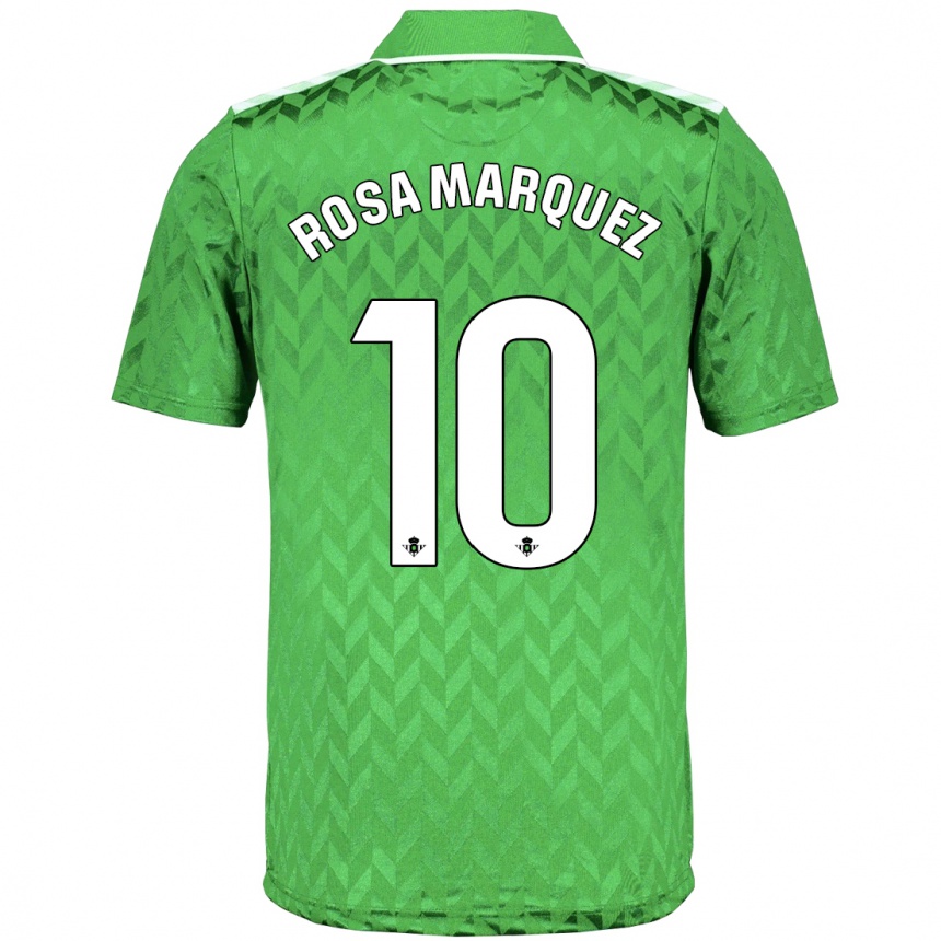 Kids Football Rosa Márquez Baena #10 Green Away Jersey 2023/24 T-Shirt Canada