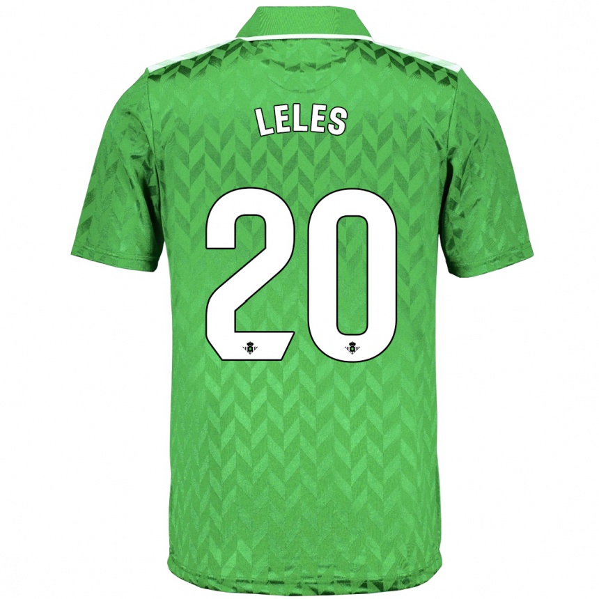 Kids Football María De Los Ángeles Carrión Egido #20 Green Away Jersey 2023/24 T-Shirt Canada