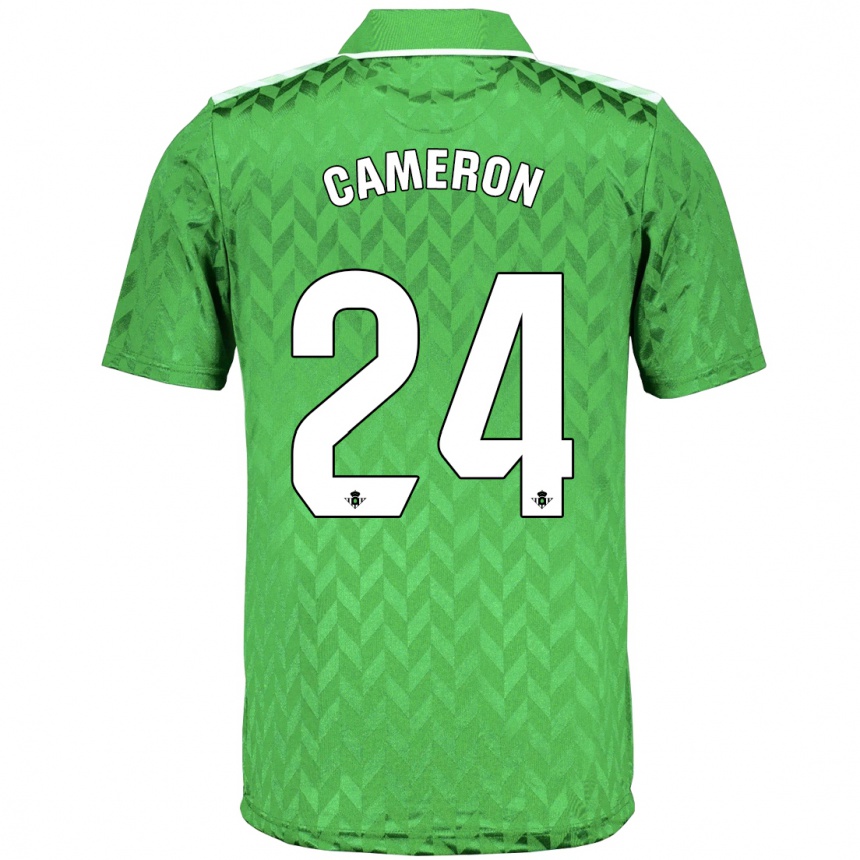 Enfant Football Maillot Tiffany Devonna Cameron #24 Vert Tenues Extérieur 2023/24 Canada