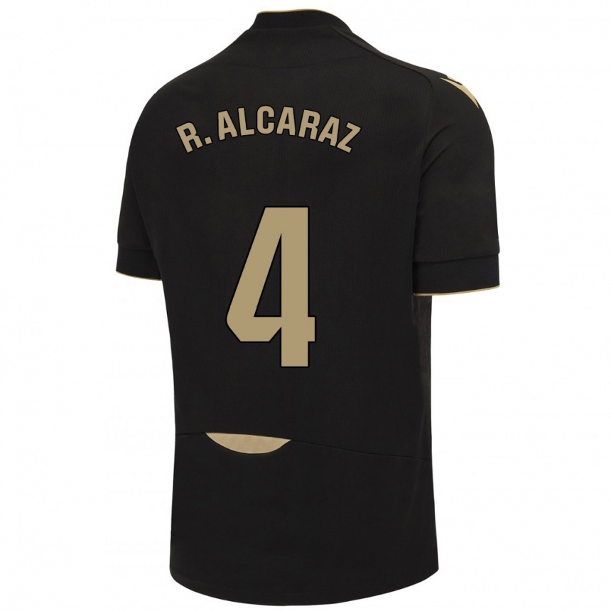 Enfant Football Maillot Rubén Alcaraz #4 Noir Tenues Extérieur 2023/24 Canada