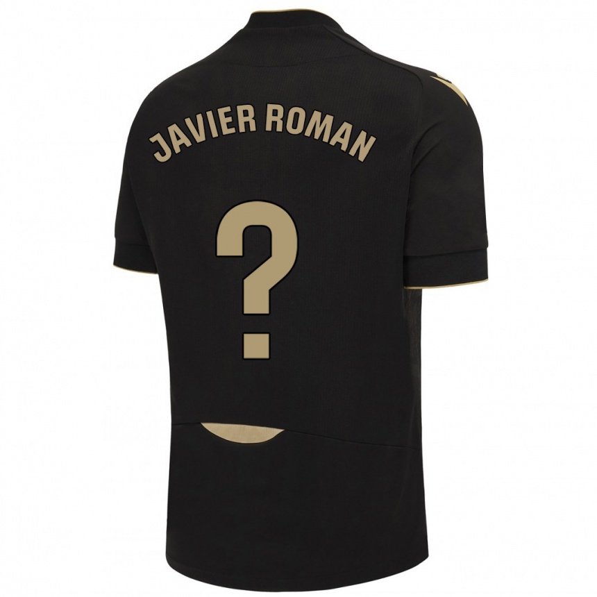 Kids Football José Javier Román #0 Black Away Jersey 2023/24 T-Shirt Canada