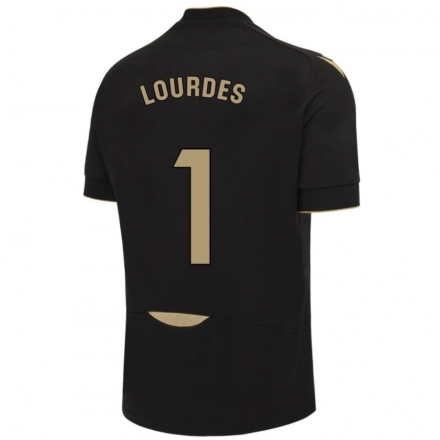 Kids Football Lourdes #1 Black Away Jersey 2023/24 T-Shirt Canada