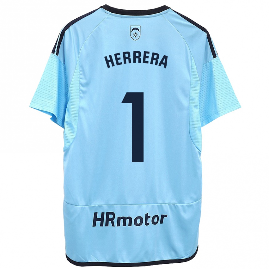 Enfant Football Maillot Sergio Herrera #1 Bleu Tenues Extérieur 2023/24 Canada