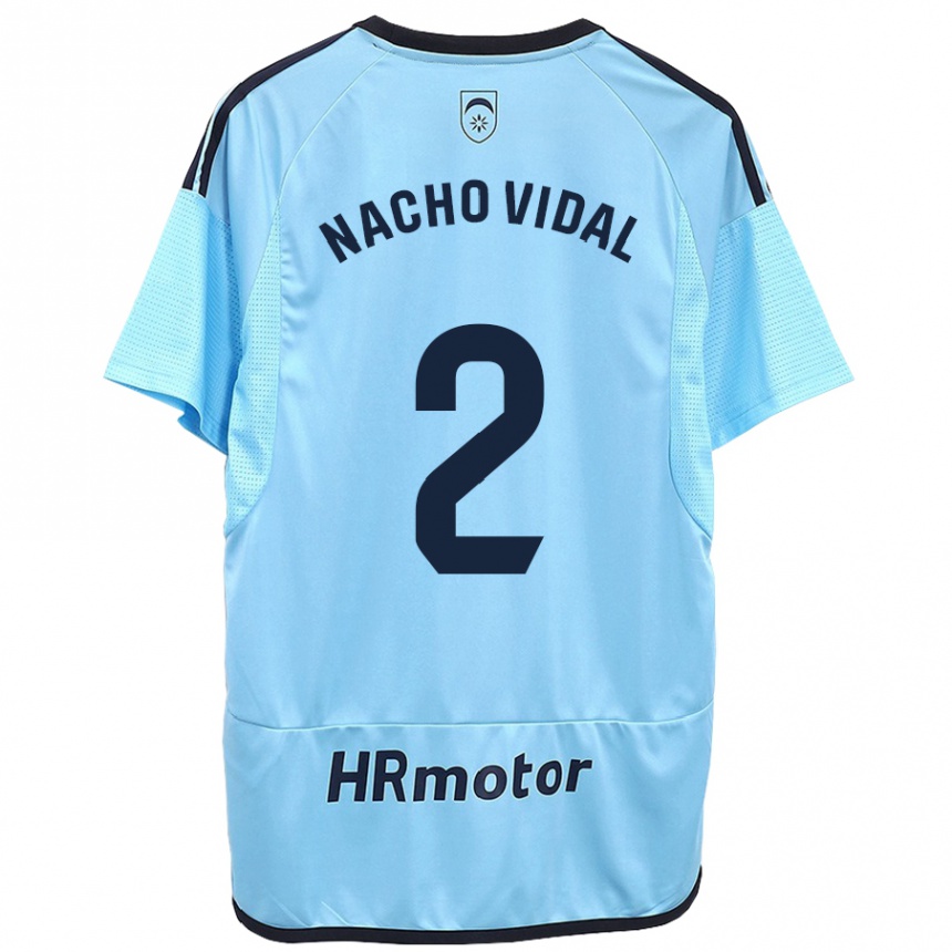 Enfant Football Maillot Nacho Vidal #2 Bleu Tenues Extérieur 2023/24 Canada