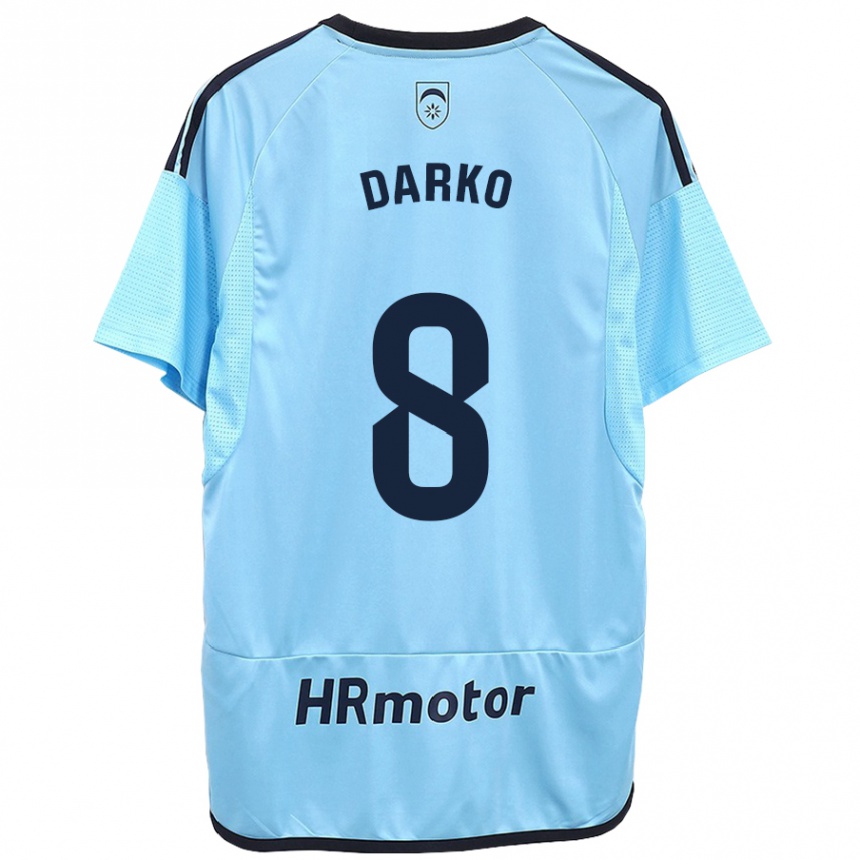 Kids Football Darko Brasanac #8 Blue Away Jersey 2023/24 T-Shirt Canada