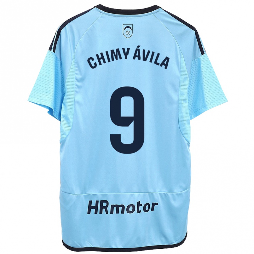 Kids Football Chimy Ávila #9 Blue Away Jersey 2023/24 T-Shirt Canada