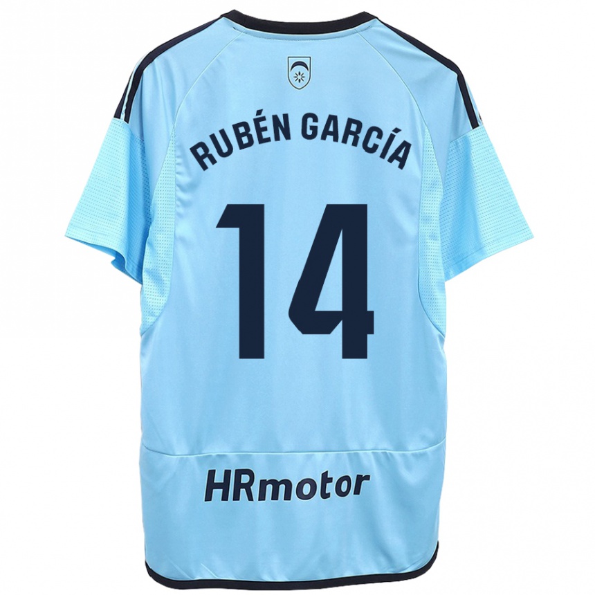 Kids Football Rubén García #14 Blue Away Jersey 2023/24 T-Shirt Canada