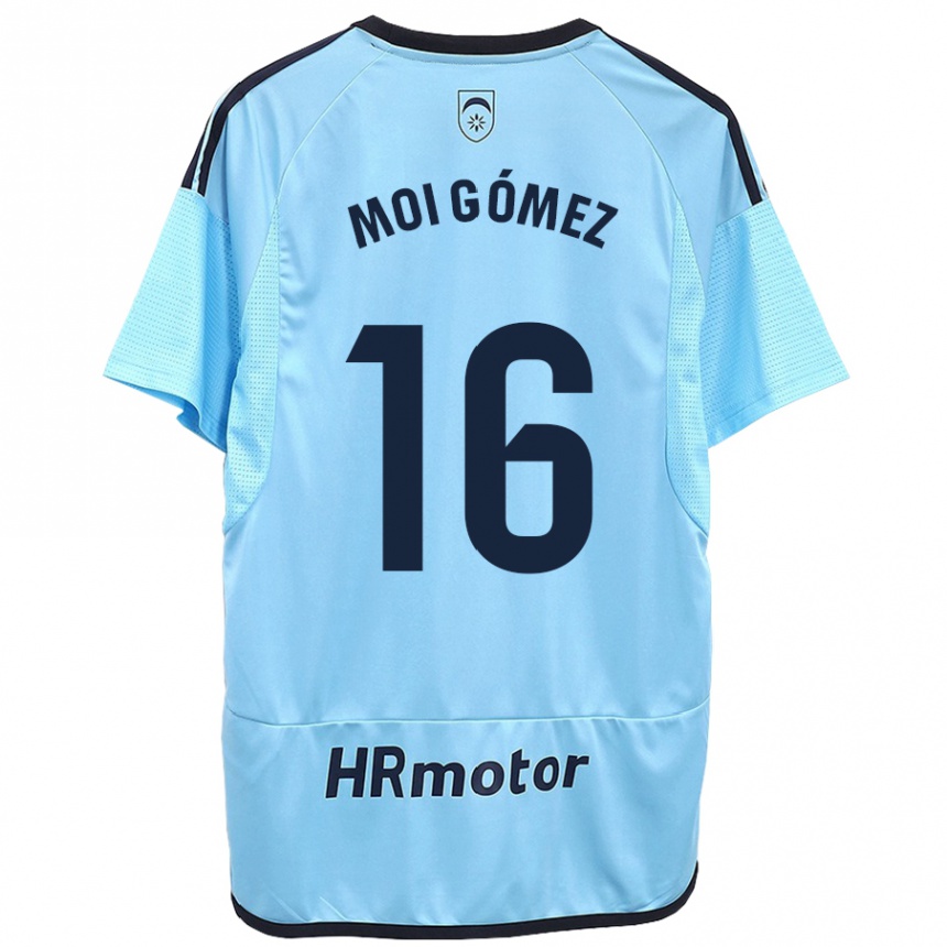 Kids Football Moi Gómez #16 Blue Away Jersey 2023/24 T-Shirt Canada