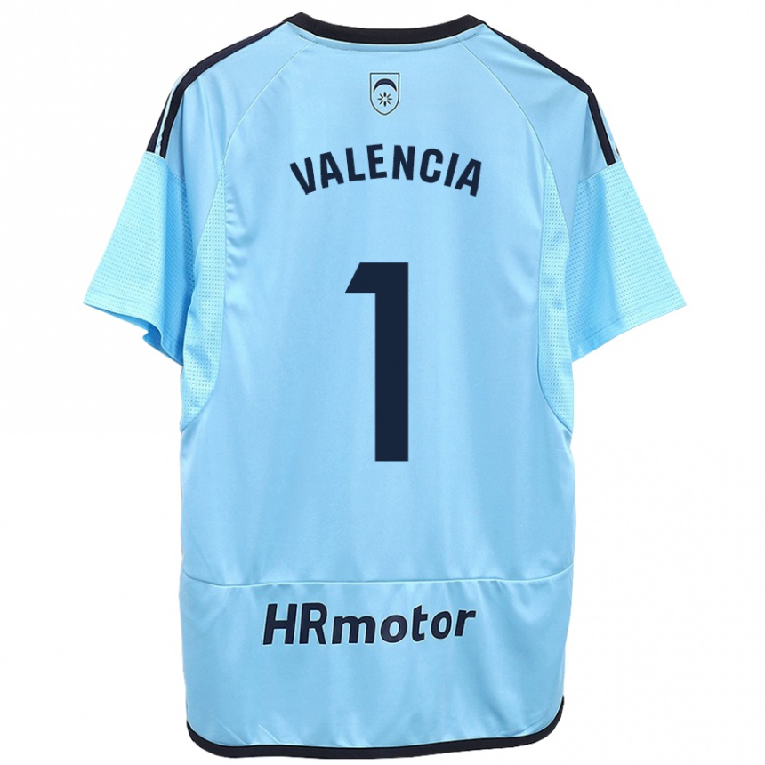 Kids Football Pablo Valencia #1 Blue Away Jersey 2023/24 T-Shirt Canada