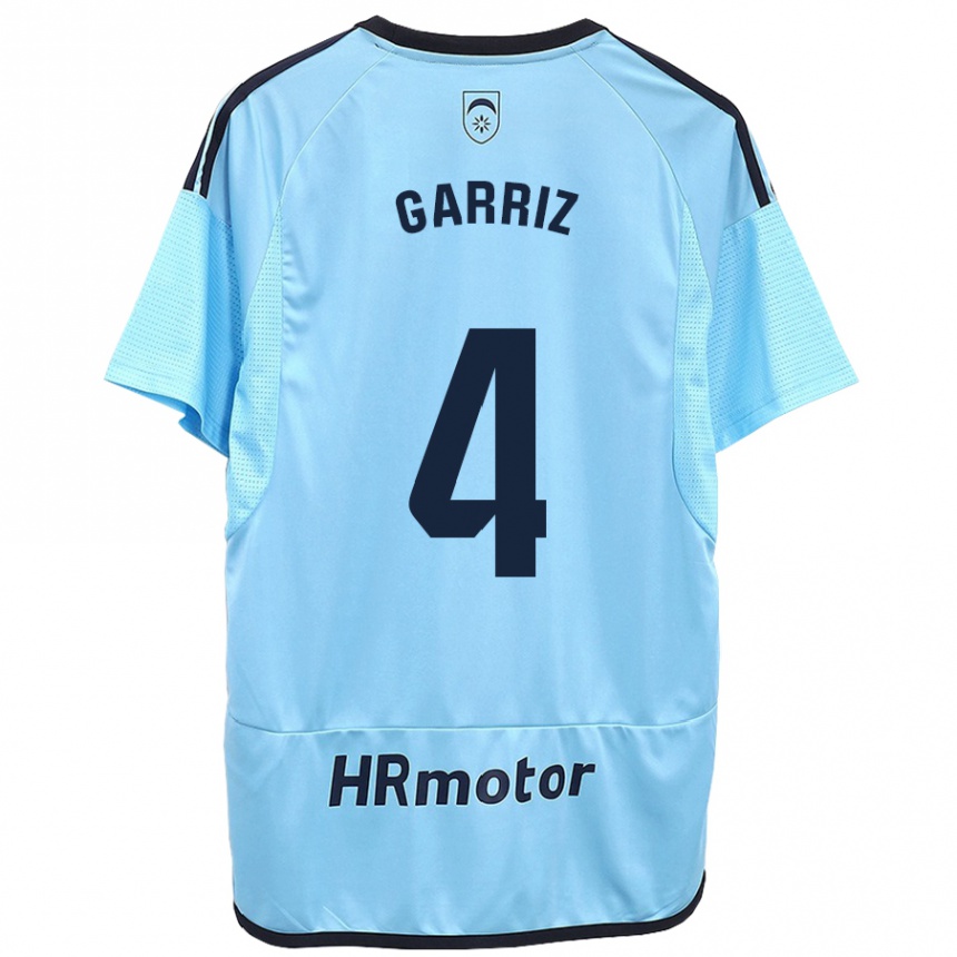 Kids Football Ibaider Garriz #4 Blue Away Jersey 2023/24 T-Shirt Canada