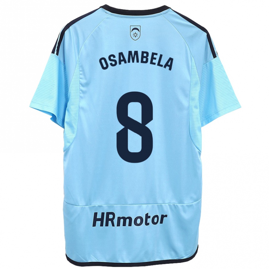 Kids Football Asier Osambela #8 Blue Away Jersey 2023/24 T-Shirt Canada