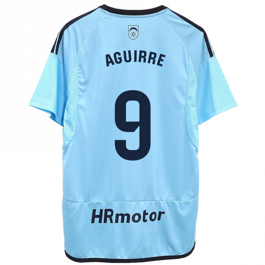 Kids Football Jorge Aguirre #9 Blue Away Jersey 2023/24 T-Shirt Canada