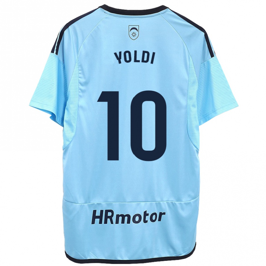 Kids Football Ander Yoldi #10 Blue Away Jersey 2023/24 T-Shirt Canada