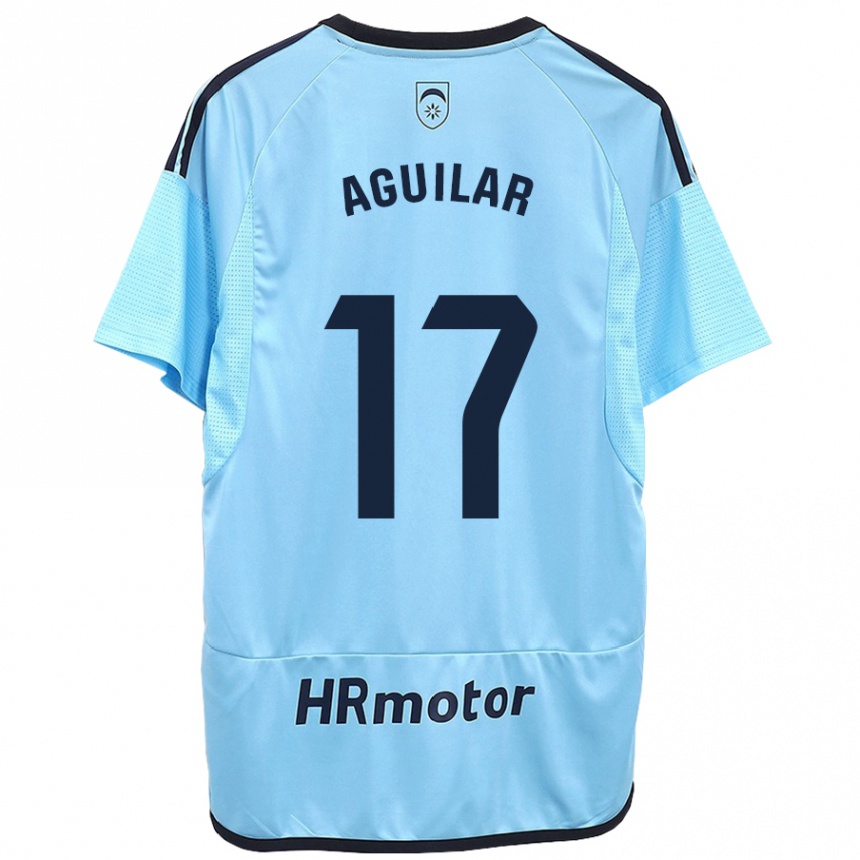 Kids Football Eneko Aguilar #17 Blue Away Jersey 2023/24 T-Shirt Canada