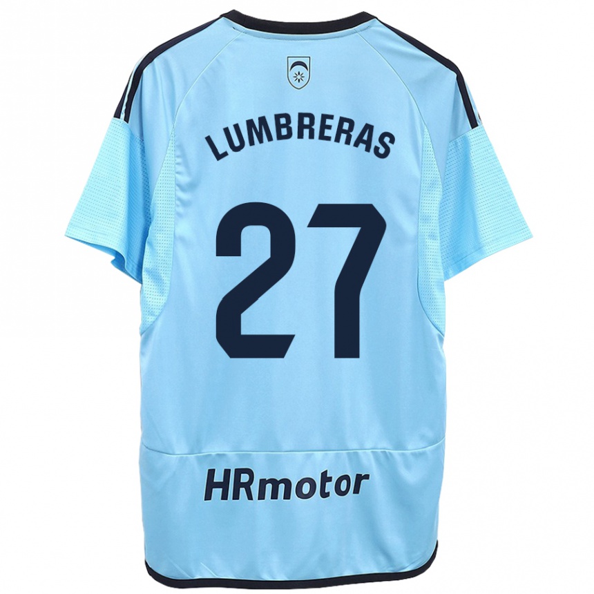 Kids Football Carlos Lumbreras #27 Blue Away Jersey 2023/24 T-Shirt Canada