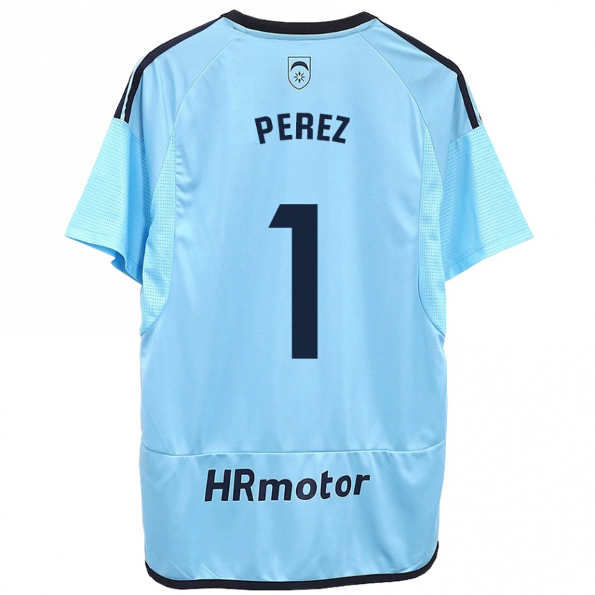 Kids Football Silvia Pérez Fernández De Romarategui #1 Blue Away Jersey 2023/24 T-Shirt Canada