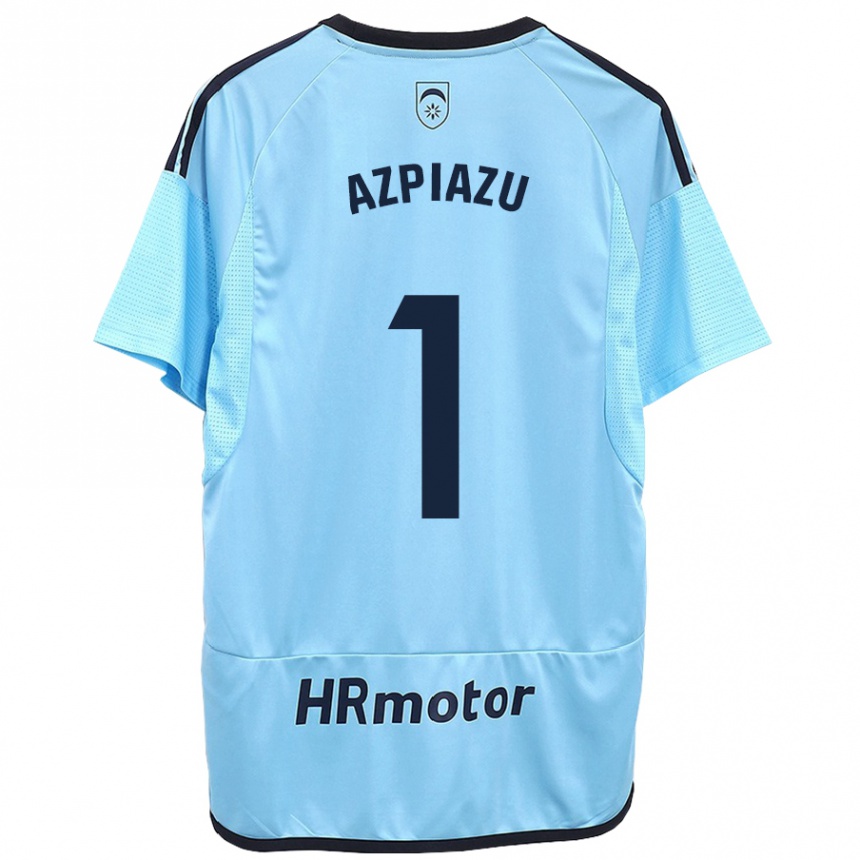 Kids Football Nahia Azpiazu Moreno #1 Blue Away Jersey 2023/24 T-Shirt Canada